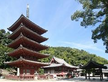 明王院五重塔・本堂